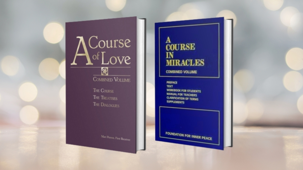 Photo of A Course of Love and A Course in Miracles book covers