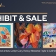 art exhibit and sale featuring oil paintings and textile art from caityn cary, nancy meadows taylor and catherine c. martin. Logo of unity of the triangle