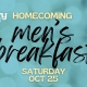 Men's breakfast at Unity of the Triangle, Saturday October 25, 2025