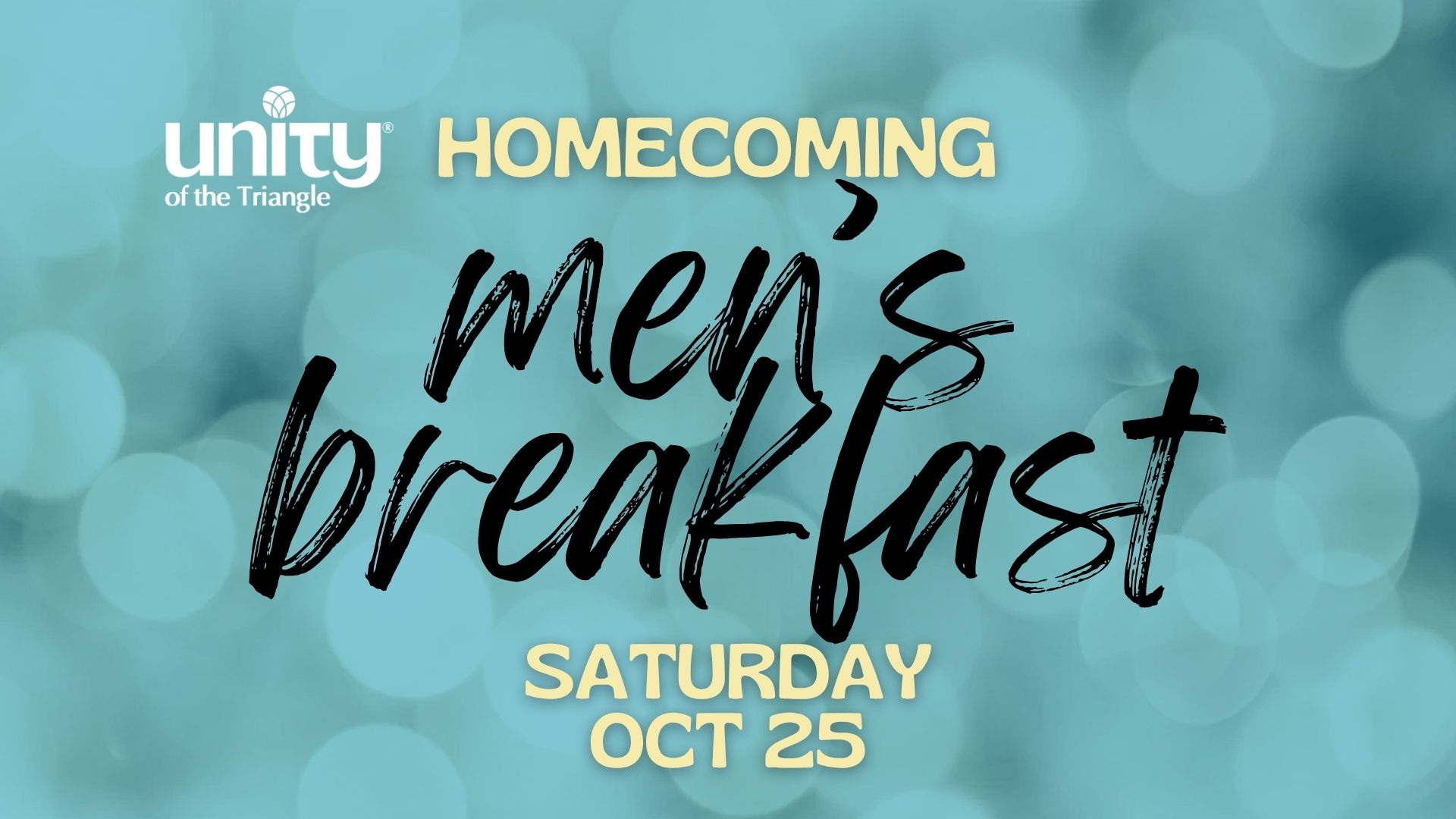 Men's breakfast at Unity of the Triangle, Saturday October 25, 2025