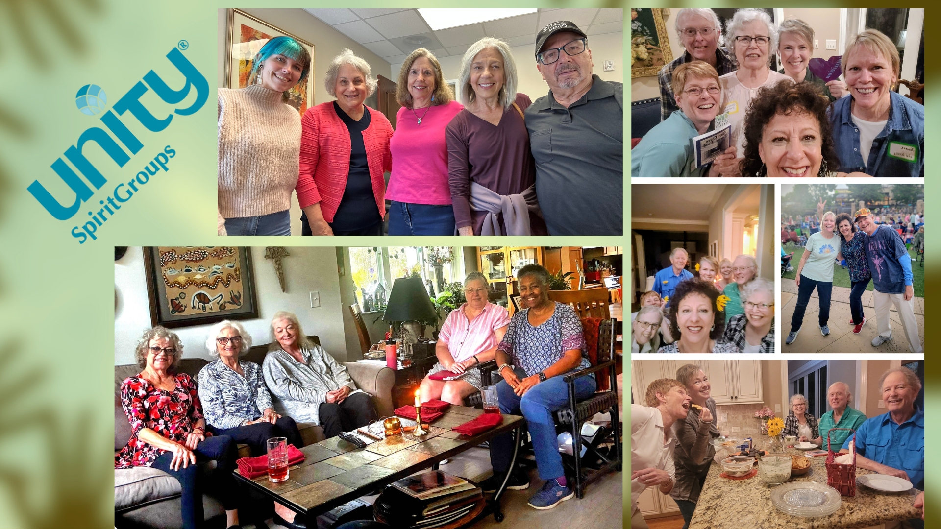 collage photo of 20 people participating in Unity SpiritGroups