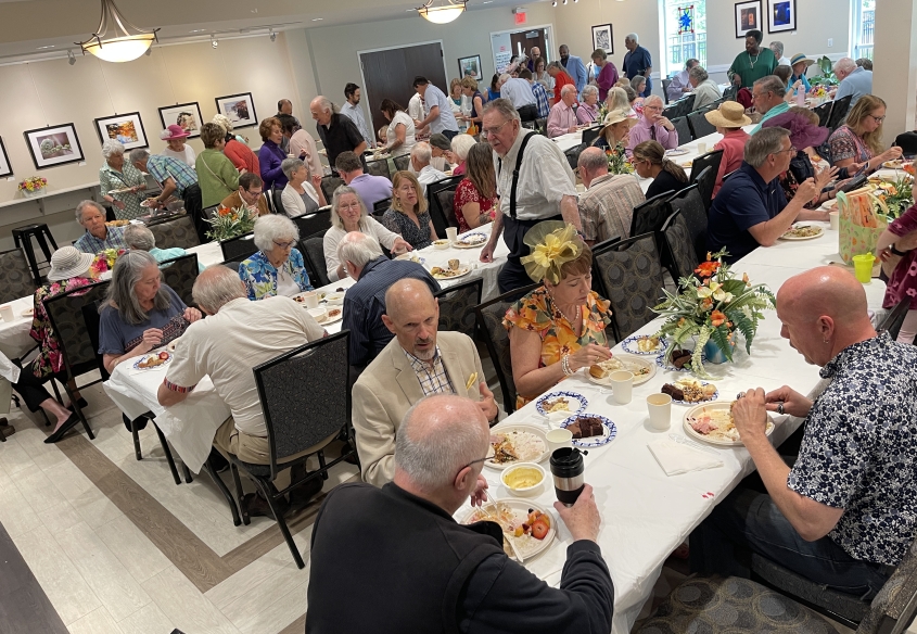 Easter potluck at Unity of the Triangle