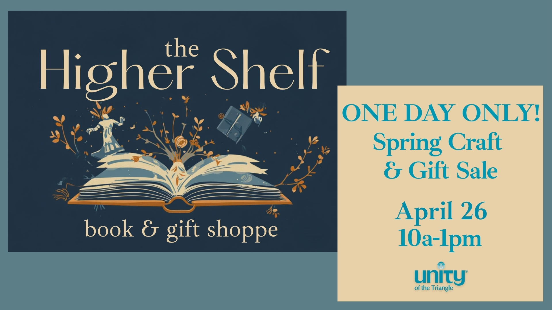 2026 Spring Craft & Gift Sale at The Higher Shelf Book & Gifte Shoppe at Unity of the Triangle