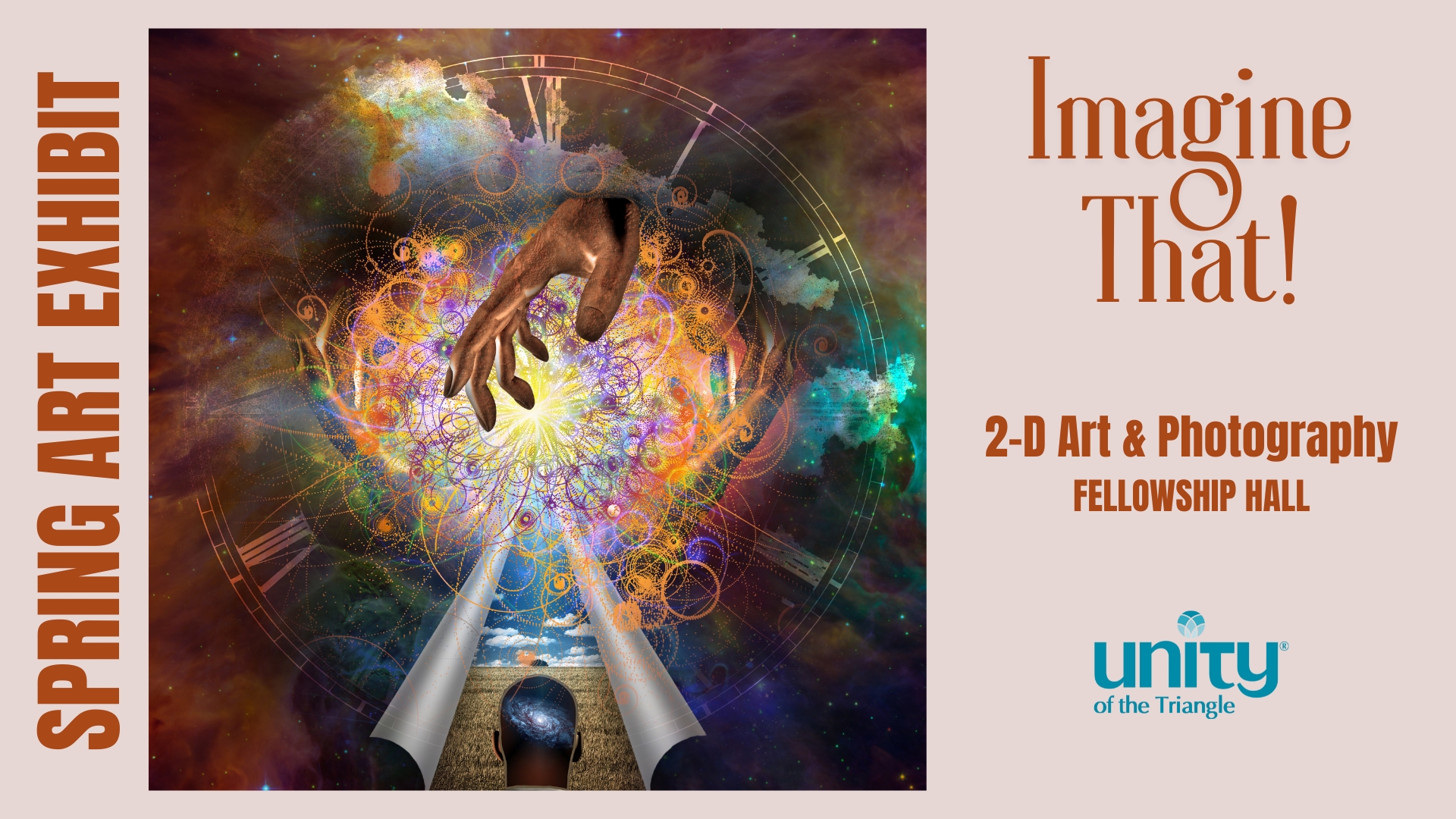 Spring 2026 Art Exhibit featuring 2-d art and photography at Unity of the Triangle.