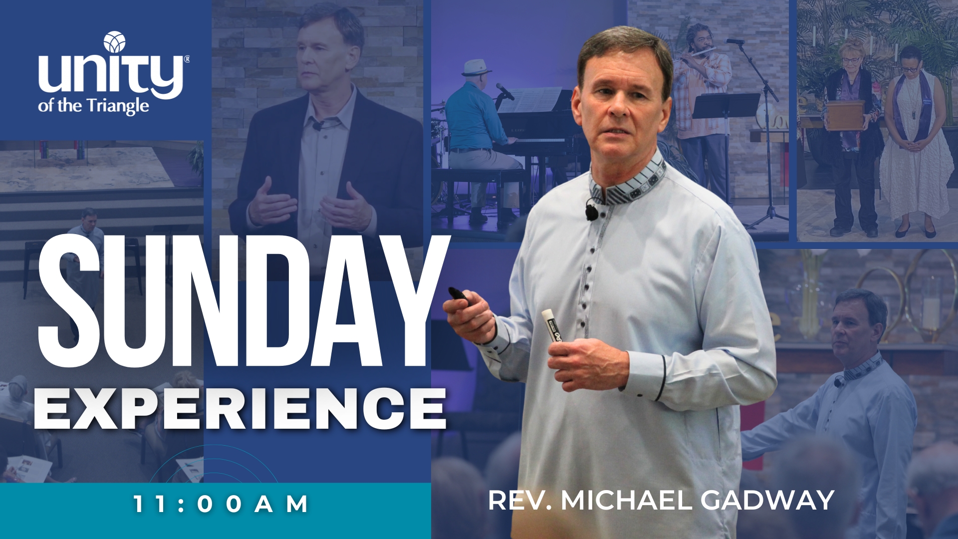 Sunday Experience at Unity of the Triangle with Rev Michael Gadway